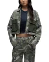 Hudson Printed Cropped Chore Jacket In Multi