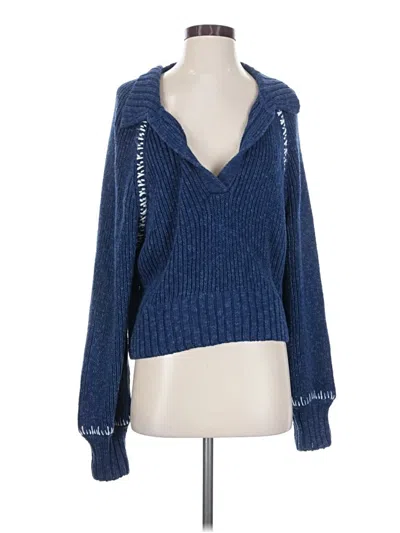 Pre-owned Hudson Pullover Sweater In Blue
