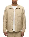 Hudson Jeans Quilted Shirt Jacket In Geo Tan