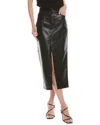 Hudson Jeans Reconstructed Midi Skirt In Black