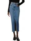 Hudson Women's Reconstructed Denim Midi-skirt In Blue