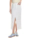 Hudson Jeans Reconstructed Midi Skirt In White