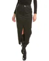Hudson Jeans Reconstructed Skirt In Black