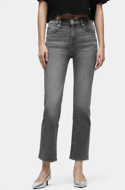 Hudson Remi High-rise Straight Ankle Jean In Shadow In Multi