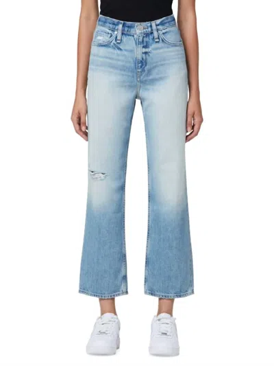 Hudson Remi High-rise Straight Cropped Jeans In Timeless In Blue