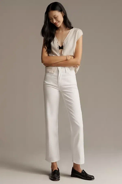 Hudson Remi High-rise Straight-leg Ankle Jeans In White