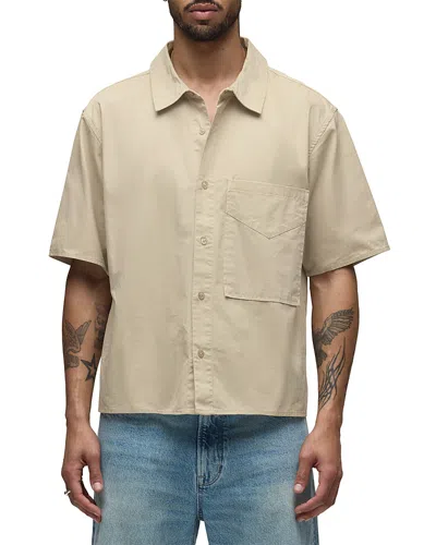 Hudson Rex Short Sleeve Shirt In Brown
