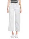 Hudson Rosalie High Rise Wide Leg Jeans In White In White