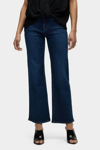 Hudson Rosie High-rise Wide Leg Ankle Jean In Bonfire In Blue