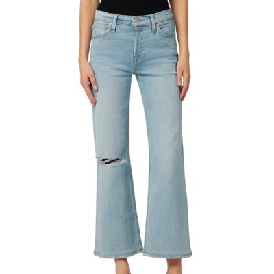 Hudson Rosie High-rise Wide Leg Ankle Jean In Memory In Blue