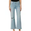 Hudson Rosie High-rise Wide Leg Ankle Jean In Memory In Multi