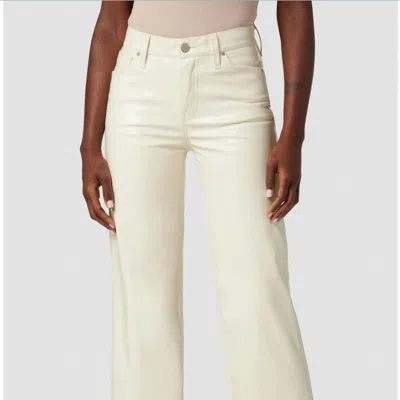 Hudson Rosie High Rise Wide Leg Crop Jean In White