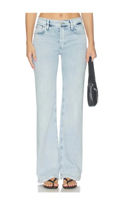 Hudson Rosie High Rise Wide Leg Jeans In Blue
