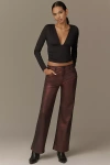 Hudson Jeans Rosie High-rise Wide Leg Ankle In Brown