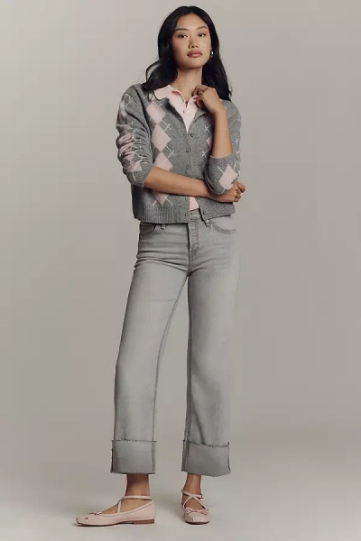 Hudson Rosie High-rise Wide-leg Jeans In Grey