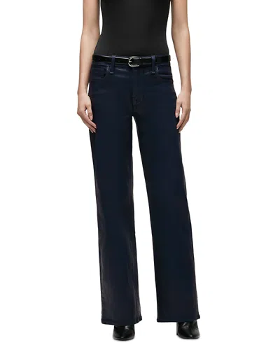 Hudson Rosie High Rise Wide Leg Jeans In Mood Indigo