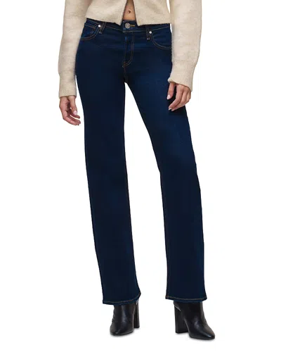 Hudson Rosie High Rise Wide Leg Jeans In Recharge In Blue