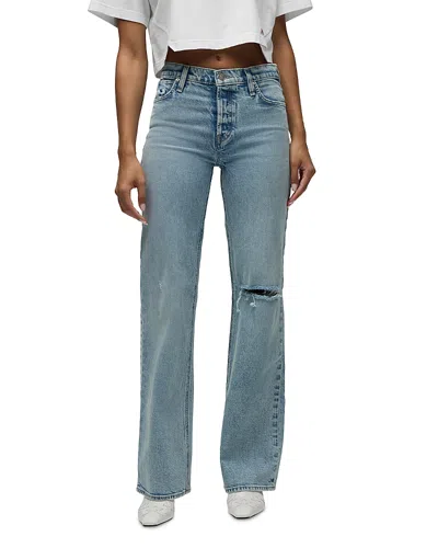 Hudson Rosie High Rise Wide Leg Jeans In Rider