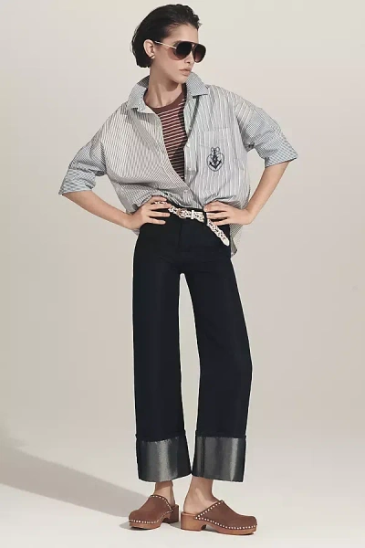 Hudson Rosie Mid-rise Wide-leg Jeans In Blue