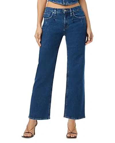 Hudson Rosie Pleated High Rise Jeans In Rocky Blue