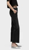 Hudson Rosie High Rise Wide Leg Jeans In Smokey In Grey