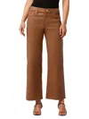 Hudson Rosie Coated High Waist Ankle Wide Leg Jeans In Multi