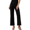 Hudson Rosie High Rise Wide Leg Ankle Jeans In Coated Black In Black