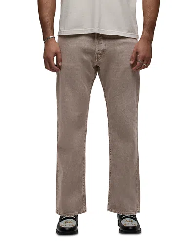 Hudson Rylan Relaxed Straight Fit Cotton 30 Jeans In Distress Brindle In Gray