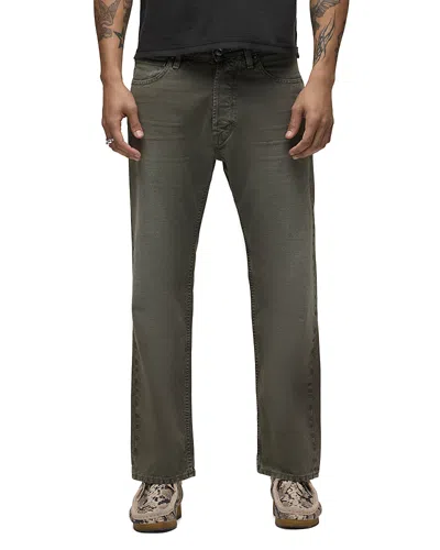 Hudson Rylan Relaxed Straight Fit Jeans In Distress Army In Multi