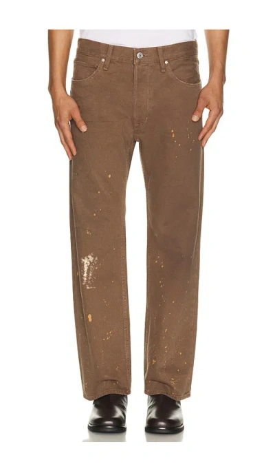 Hudson Rylan Relaxed Straight Jean In Brown
