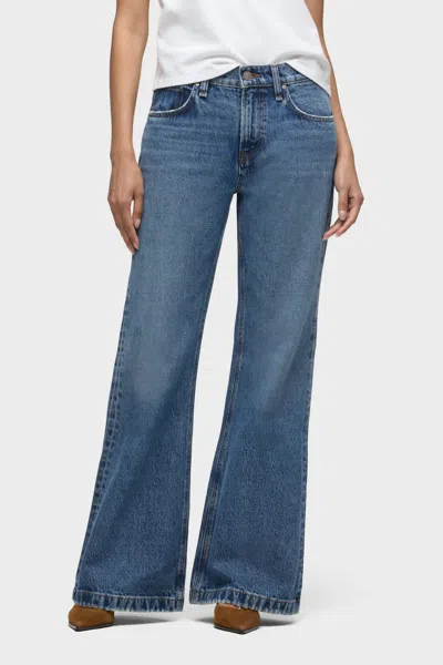 Hudson Rylee Low Rise Flare Jeans In Spotlight In Black