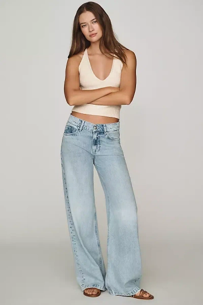 Hudson Rylee Low-rise Loose Wide-leg Jeans In Blue