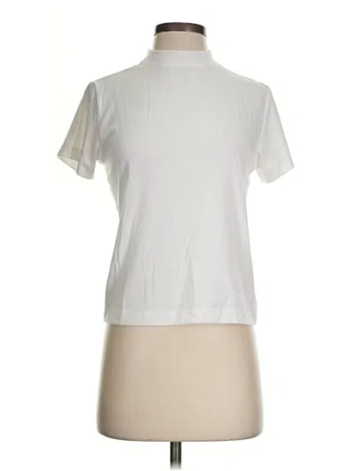 Pre-owned Hudson Short Sleeve Top In Ivory