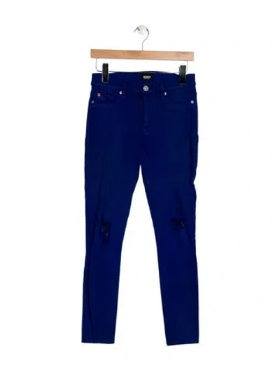 Pre-owned Hudson Skinny Leg Pants In Blue