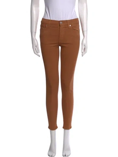 Pre-owned Hudson Skinny Leg Pants In Brown