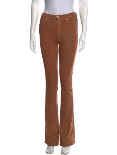 Pre-owned Hudson Straight Leg Pants In Brown