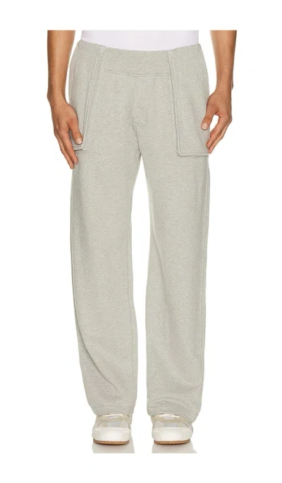 Hudson Straight Leg Sweatpant In Gray