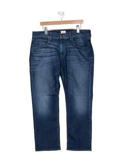 Pre-owned Hudson Straight-leg Jeans In Blue