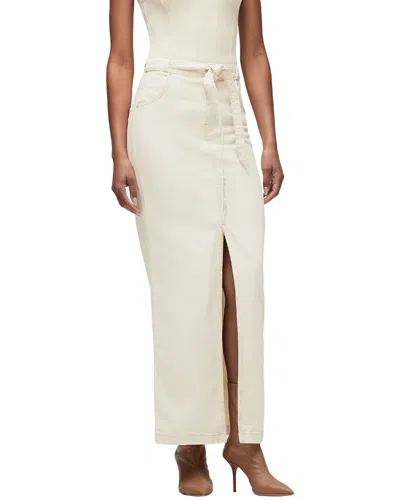 Hudson Tie Waist Maxi Skirt In White