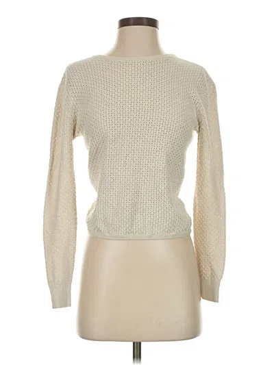 Pre-owned Hudson Turtleneck Sweater In Ivory
