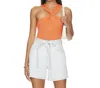 Hudson Twist Crossover Rib Halter Tank In Multi