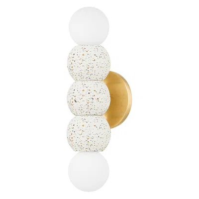 Hudson Valley 2 Light Wall Sconce In White