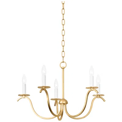 Hudson Valley 5 Light Chandelier In Multi