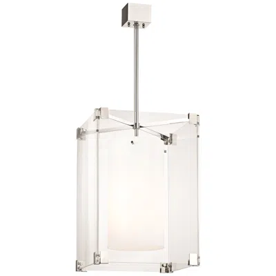 Hudson Valley Achilles 18"w Polished Nickel Pendant Light