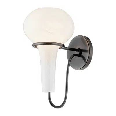 Hudson Valley Adams Corner Wall Sconce 6.75 Inch In Black Nickel