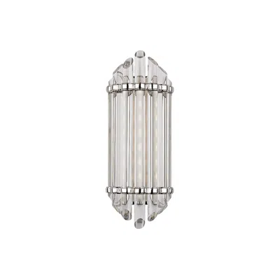 Hudson Valley Albion 6 1/2" Wide 8-light Polished Nickel Led Wall Sconce