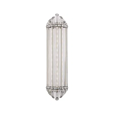 Hudson Valley Albion 6 1/2" Wide Polished Nickel Led Wall Sconce