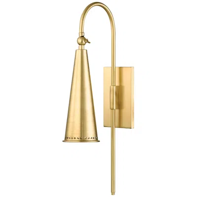 Hudson Valley Alva 20 3/4" High Aged Brass Wall Sconce