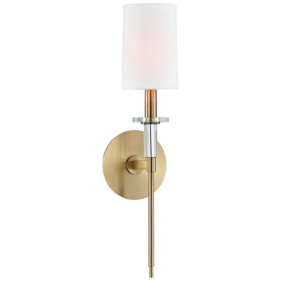 Hudson Valley Amherst 18 3/4" High Aged Brass Wall Sconce