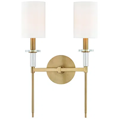 Hudson Valley Amherst 18 3/4" High Brass 2-light Wall Sconce